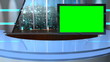 Virtual TV Studio 3D News Set