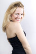 beauty young woman in a black dress