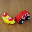 Jouets en bois : Accident de voitures #2