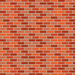 Red brick wall pattern with different color tones