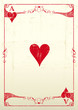 Ace Of Hearts grunge background
