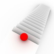 Treppe und roter Ball 2