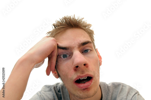 Photo: Tired bored student Tired bored student