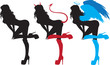 angel devil women one pose set angel devil women one pose set
