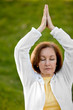 Woman practicing yoga