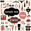 Vector girl set