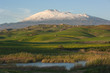 Farmland And Volcano Etna Farmland And Volcano Etna