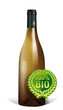 bouteille de vin de bourgogne blanc BIO