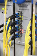 Optic cables connected to router ports