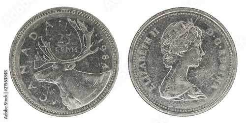 Photo: canadian quarter dollar canadian quarter dollar