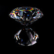 Diamond jewel with reflections Diamond jewel with reflections