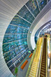 Abstract window in Dubai airport
