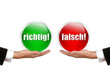 Richtig Falsch