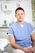Handsome dentist doctor