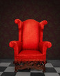 Red armchair Red armchair