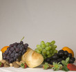 Buffet of fruit and nutsbread and cheese 615