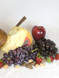 Buffet of fruits, nuts, cheese, bread  607