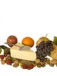 Buffet of fruits, nuts, cheese, bread  617