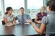 Business people at job interview