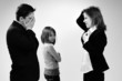 depressive man sharing with his family fired situation
