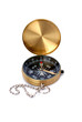 Golden compass isolated