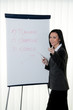 Coach Flip chart in German. Training and education