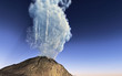 Young volcano being born
