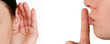 woman listening to gossip woman listening to gossip
