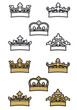 Heraldic crowns