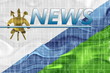 Flag of Lesotho wavy news