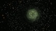 Video motion background. Space and tunnel.
