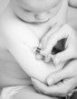 Little baby get an injection Little baby get an injection