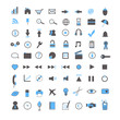 Blue Web and Business Icons