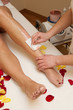 Leg waxing