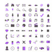 Purple Web and Business Icons