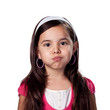 Girl making a funny face