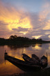 Sunset over the Amazon river Sunset over the Amazon river