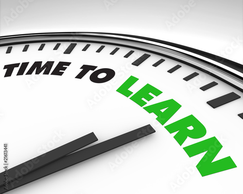 Illustration: Time to Learn - Clock Time to Learn - Clock