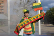 Fans with Lithuanian symbols