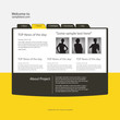 Vector: Website design template. Website design template.