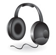 Professional icon of the headphones for your site