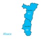 Carte Alsace Region France