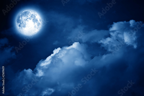 Photo: magic moon over the clouds magic moon over the clouds