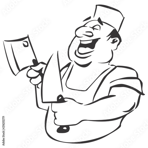 Vector: butcher butcher