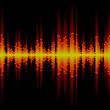 Sound waveform. Seamless vector.