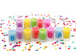 Birthday candles isolated on white background Birthday candles isolated on white background