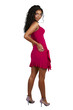 Beautiful African woman with curly hair