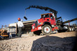 Crane in operation