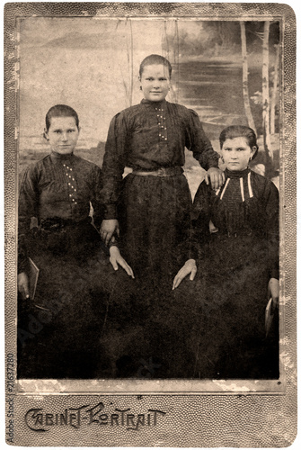 Photo: Vintage portrait. Vintage portrait.