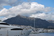 Yate amarrado, Puerto Banus.